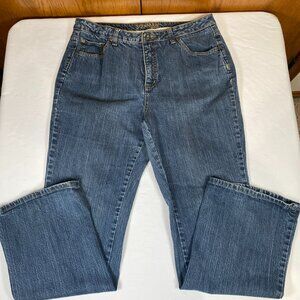 St John's Bay Boot Cut Jeans Women's 16W Blue Cotton Blend